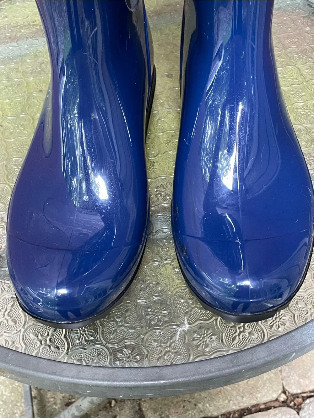 UGG Sienna Blue Tall Rain Boots Size 9
